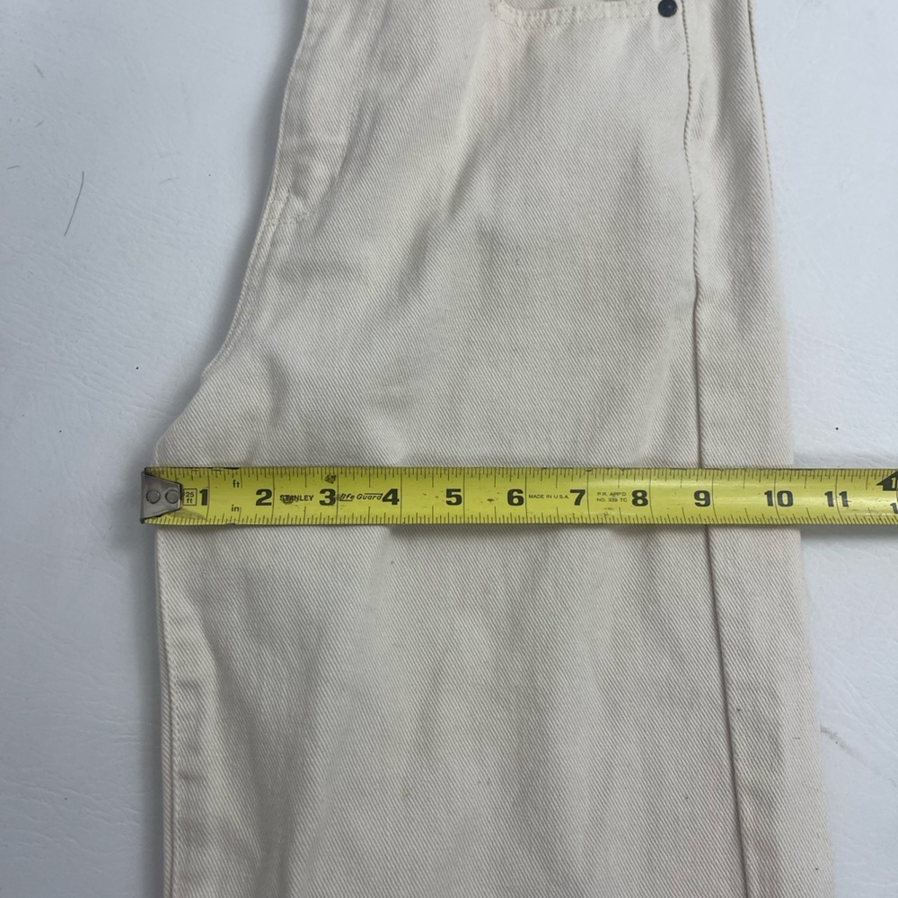 RSQ High Rise Relaxed Straight Leg Cream Jeans Size 25 - Picture 9 of 14